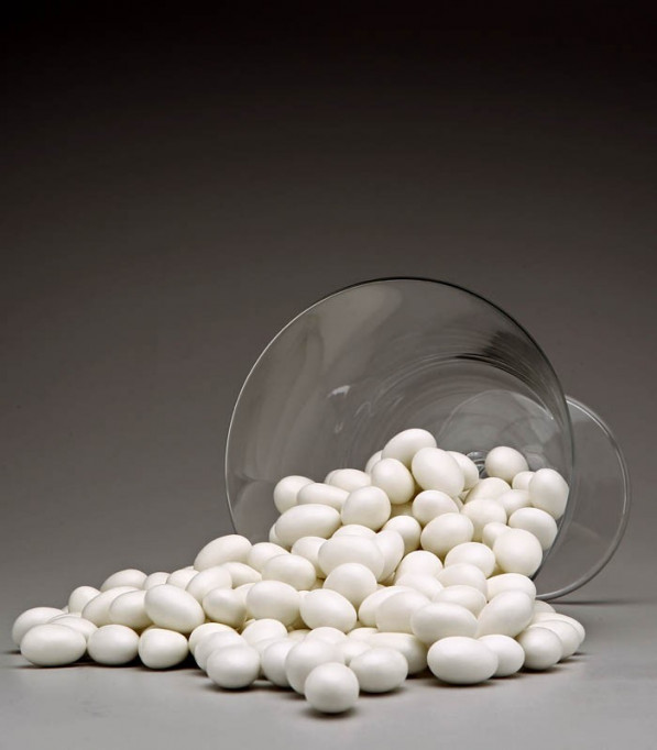 Amêndoas Confeitadas Branca - Dolce - Empório das Amêndoas