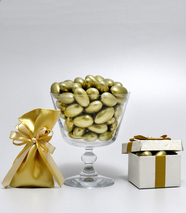 Amêndoas Confeitadas Dourada - Prime - Empório das Amêndoas