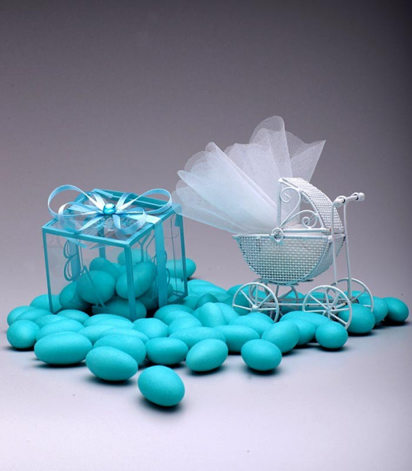 Amêndoas Confeitadas Azul Turquesa - Premium - Emporio das Amêndoas