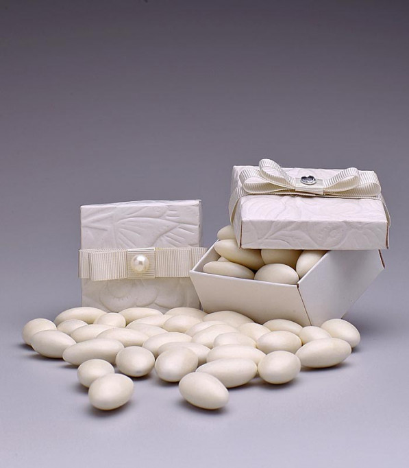 Amêndoas Confeitadas Branca - Empório das Amêndoas