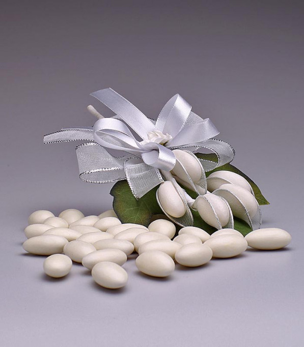 Amêndoas Confeitadas Branca - Empório das Amêndoas